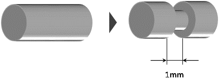 図１　丸棒の切削加工